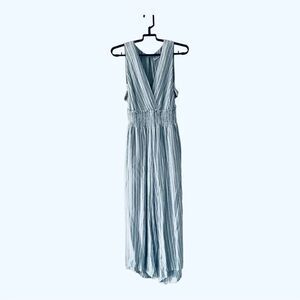ILLA ILLA BlueWhite Stripe Jumpsuit size M